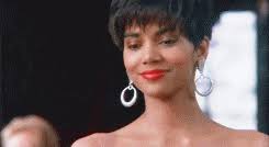 We are throwing it back to halle berry's strictly business days (it's okay we're 90's kids too, little too young to see the movie lol). Queen Halle Maria Berry Halle Berry Strictly Business
