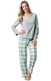 Snuggle Fleece Petite Pajamas Aqua