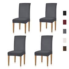 Xflyee Stretch Dining Room Chair Covers Jacquard Removable Washable Kitchen Parson Dining Room Chair Covers Slipcovers For Chairs Dining Room Chair Slipcovers