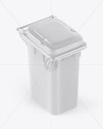Textured Plastic Rubbish Bin Mockup Half Side View In Packaging Mockups On Yellow Images Object Mockups Mockup Free Psd Mockup Downloads Mockup Free Download