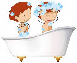 Concepiamo le nostre vasche da bagno in modo creativo ed eccezionale, pensando agli amanti del design. Due Bambini Nella Vasca Da Bagno Vettore Gratis