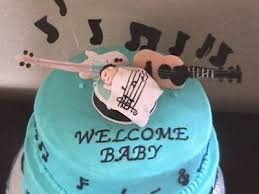 Music Theme Baby Shower Cake Baby Shower Music Baby Showers Baby Shower Cakes Baby Shower Themes