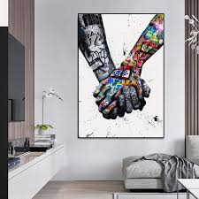 Modrn scandinavian water lines canvas wall art. Posters Prints Painting Graffiti Street Art Girl Wall Decor Green Canvas Home Garden