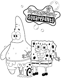 1) if you have javascript enabled you can click the print link in the top half of the page and it will automatically. Spongebob Characters Coloring Pages Coloring Home