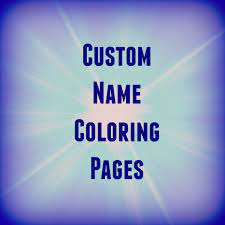 Converting photos into coloring pages. 31 Printable Name Coloring Pages Color Your Name Custom Etsy