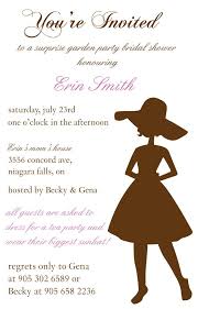 Wording For Invitation Garden Party Bridal Shower Garden Party Invitations Bridal Party Invitations