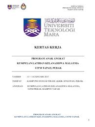 Tidak mampu mencari nafkah serta sara hidup dan kebajikann­ya yang lain diuruskan oleh orang difikirkan layak terutama sekiranya anak itu masih kecil dan belum mumaiyiz. Contoh Kertas Kerja Program Anak Angkat 2017