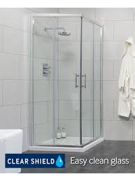 Cello 800 Corner Entry Shower Enclosure Adjustment 765 790mm Bagno