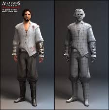 Assassin Creed Brotherhood Models Low Poly Character 3d Model Character Character Modeling