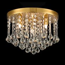 Review on the best led flush mount ceiling lights available. Brass Modern Crystal Flush Mount Ceiling Fixture 3 Lights Claxy