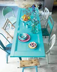 deurtafel van oude deur tot tafel vtwonen salvaged doors door table old door