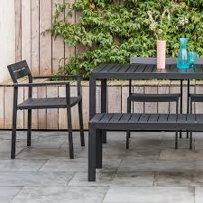 The garden benches go divine to a green garden space so also opt for this very natural looking solid wood bench that comes in blank wood tone and will be a great addition to your garden. Modern Garden Furniture Contemporary Garden Furniture Heal S Uk