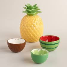 Tropical Fruit Ceramic Measuring Cups Kitchen Decor Collections Kitchen Themes Kitchen Decor Themes
