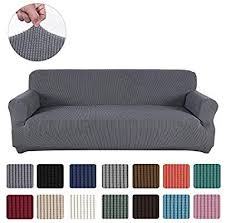 Amazon Com Obstal Stretch Spandex Sofa Cover 3 Seat Couch Covers For Living Room Non Slip Sofa Slipcover With In 2020 Couch Covers Sofa Covers Furniture Protectors
