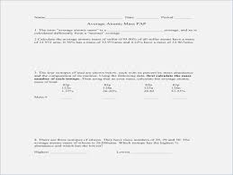 The table below contains information about the isotope, mass. 31 Calculating Average Atomic Mass Worksheet Answers Worksheet Resource Plans