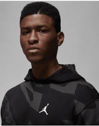 Nike Jordan Felpa Con Cappuccio Nero Uomo Nero