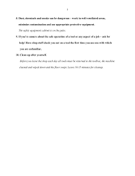 (these are in no particular order. The Basic Workshop Rules