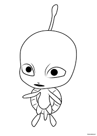 Miraculous ladybug new kwami coloring pages for kids coloring. Coloring Pages Kwami Miraculous Ladybug And Cat Noir Print Free
