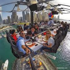 O Plus المطعم المعلق Dinner In The Sky في دبي معلم Facebook