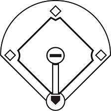 Football stadium coloring pages 39 football stadium coloring pages for printing and coloring. Black And White Baseball Field Free Clipart Wikiclipart