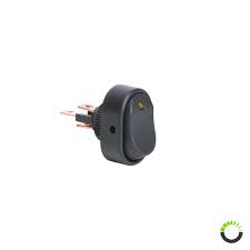 Dc 12v 12mm 4 pin momentary switch led light metal push button waterproof switch led lights led switch. 12v Dc 30a 3 Pin Spst Led On Off Rocker Switch Green Walmart Com Walmart Com
