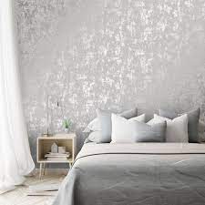 Sign up to our newsletter newsletter. Milan Metallic Wallpaper Grey Silver Grey Wallpaper Living Room Grey Wallpaper Bedroom Feature Wall Bedroom