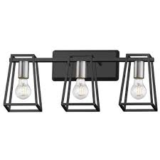 Ove Decors Agnes 3 Light Black Farmhouse Vanity Light Lowes Com Farmhouse Vanity Lights Farmhouse Vanity Vanity Lighting