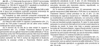 23/2017 privind plata defalcată a tva actualizată cu modificările aprobate prin legea 275 prevede că au obligația să deschidă și să utilizeze cel puțin un cont de tva persoanele impozabile înregistrate în scopuri de tva și instituțiile publice înregistrate în scopuri de tva care se. Se EliminÄƒ Split Tva OrdonanÈ›Äƒ ApÄƒrutÄƒ In Monitorul Oficial