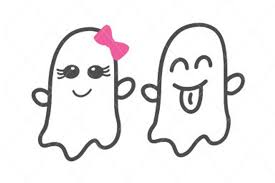 Download Cute Ghost Happy Ghost Graphic By Thelovebyrds Creative Fabrica PSD Mockup Templates