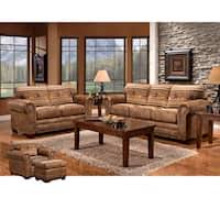 The exposed stitches in crisscross lined style and the leather texture make it worth to call rustic. Buy Rustic Living Room Furniture Sets Online At Overstock Our Best Living Room Furniture Deals