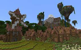Maps For Minecraft Pe Bedrock Engine Mcpe Box Port Area Village Big Mountain