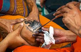 Traditional elephant bamboo tattoo done in thailand. Sak Yant The Magical Tattoo From Thailand Steemit