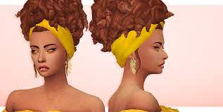 So Shespeakssimlish Ripped My Edges Off Strand By Strand With This Hair I Love It Ofc I Had To Recolor It In Pastry Box P Sims Hair The Sims 4 Skin Sims