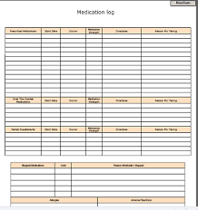 Medication Logs And Other Helpful Forms For Home Health Logs Whether You Take Care Of The Family Member Or H Medication Log Home Health Care Home Health Nurse