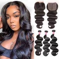 Unice hair 3 bundles with closure middle part 100% unprocessed remy human hair t part lace closure natural black color. Nadula Middle Part Body Wave Closure With 3 Bundles Hair Weave 100 Virgin Human Hair Nadula