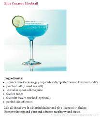 Blue Curacao Mocktail Essen Und Trinken Essen Trinken