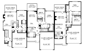 The bedrooms share a bathroom in the middle and. Five Bedroom Ranch Home Plans Blueprints 52290