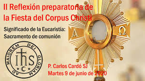 O u i i y un total de 9 consonantes. Ii Reflexion Preparatoria De La Fiesta Del Corpus Christi Youtube
