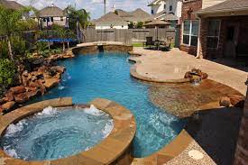 6 Awesome Pools Design Ideas With Island Platforms Pool Designs Residential Pool Cool Pools