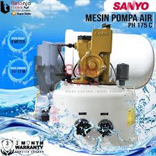 Panduan ini untuk pemasangan pompa air sumur dangkal dan sumur dalam jenis pompa 2 pipa untuk skala rumah tangga biasa. Jual Pompa Air Sanyo Ph 175 C Di Lapak Belanja Teknik Bukalapak