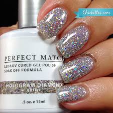 #lechat instagram videos and photos. Lechat Perfect Match Hologram Diamond Chickettes Natural Nail Studio Boutique