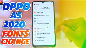 Oppo A5 2020 Fonts Change Change Fonts In Oppo A5 2020 Youtube