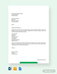 Incident Report Letter Template In Google Docs Word Template Net Incident Report Lettering Letter Templates