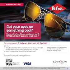 Valid for all bank islam credit cardholders in malaysia. Bank Islam On Twitter Stay Cool With Lee Cooper Sunglasses Apply Activate And Spend A Cumulative Of Rm200 With Bank Islam Visa Credit Card I And These Glasses Are Yours Terms And Conditions