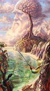 We May All Be Netted Together Charles Darwin Art De L Illusion Surrealisme Peinture Art Surrealiste