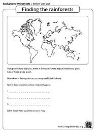 5th Grade Rainforest Worksheets Worksheets For All Rainforest Map Rainforest Activities Map Worksheets