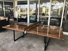 Custom Made Ping Pong Table Out Of Reclaimed Cedar Great For Outdoor Dining As Well Outdoor Pool Table Custom Pool Tables Outdoor Table Tops