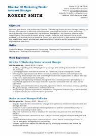 Proven experience as a senior account manager. Senior Account Manager Resume Samples Qwikresume