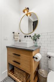 This modern farmhouse bathroom remodel takes a small space and turns it into a bright, luxurious master bathroom with modern farmhouse decor. Modern Farmhouse Bathroom Ideas By Joanna Gaines Pickled Barrel