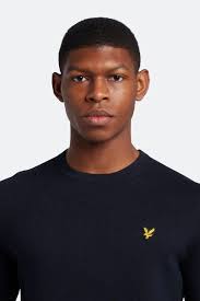 Lyle & scott cotton merino crew jumper new arrivals